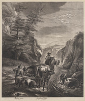 KG 03243
<br/>
Bergweg met herder en reiziger
<br/>
<em>Suyderhoef, Jonas (ca. 1613-1686)</em>